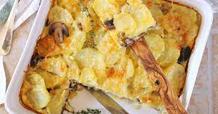 Gratin de panais et champignons